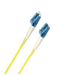 8ware Fibre UPC LC-LC Single Mode OS2 Dual-core Optic Duplex Armored Low smoke zero halogen (LSZH) cable Yellow 1M CB8W-LCUPCYELLOW-1M