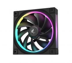 DeepCool FL12 120mm Unique ARGB Fans, Low Noise, 4-pin PWM, Fluid Dynamic Bearing, Addressable RGB LED R-FL12-BKAPN1-G