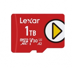 Lexar PLAY microSDXC™ UHS-I Card 1TB – up to 160MB/s read, up to 100MB/s write 1 High-speed performance for gaming devices featureA1/A2 class wide ran LMSPLAY001T-BNSNG