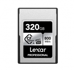 Lexar Professional CFexpress ™Type A card Silver series 320GB -- CFexpress Type A Professional Silver Series, up to 800MB/s read, 700MB/s write LCAEXSL320G-RNENG
