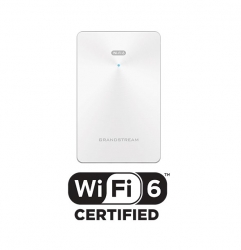 Grandstream GWN7661E GWN In-Wall Wi-Fi 6 Access Point designed for offices, hotels, homes, apartments, and more,ideal Wi-Fi AP for voice-over-Wi-Fi GWN7661E