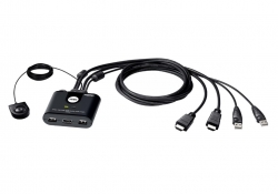 Aten 2-Port USB Full HD HDMI Cable KVM Switch CS22HF-AT