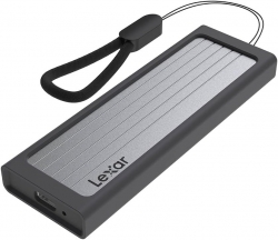 Lexar E6 M.2 SSD Enclosure, Supports M.2 NVMe SSD USB 3.2 Gen 2 high-speed interface with data transfer rates up to 10Gbps LPAE06N-RNBNG