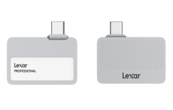 Lexar Professional Go Portable SSD with Hub, SL400, 1TB, Silver, Up to 1050MB/s read, 1000MB/s write speeds LSL400S001T-RNSNG