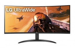 LG 34''QHD 21:9 Curved UltraWide™ (3440 x 1440) VA Monitor -160Hz Refresh Rate -HDR10 with sRGB 99% Business and Office Monitor 34WP60C-B.AAU