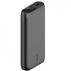Belkin BoostCharge Power Bank 26K (4 Port ) - Black (BPB016BTBK), 45cm USB-C to USB-C Cable, 15W Total Power, 4-Port Power Bank,2YR BPB016BTBK