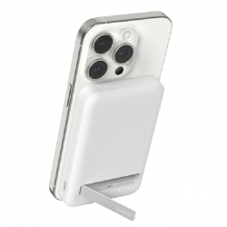 Belkin BoostCharge Qi2 15W 5K Magnetic Power Bank - White(BPD006BTWH), 2xUSB-C, 1M USB-C to USB-C Cable, 15W Total Power BPD006BTWH