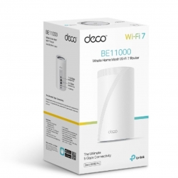 TP-Link Deco BE65 Pro(1-pack) BE11000 Whole Home Mesh WiFi 7 System , 688 Mbps at 2.4 GHz + 4320 Mbps at 5 GHz + 5760 Mbps at 6 GHz Deco BE65 Pro(1-pack)