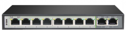D-Link | DES-F1010P-E | 10 Port PoE Switch with (8 Long Reach 250m) PoE Ports and 2 Uplink - DL.DES.F1010P.E