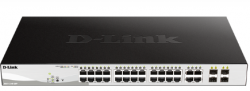 D-Link | DGS-1210-28P | 28 Port Gigabit Smart Managed PoE Switch | with 28 RJ45 and 4 SFP (Combo) Ports - DL.DGS.1210.28P