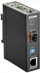 D-Link | DIS-M100G-SW | Industrial Media Converter 100/1000 Mbps SFP to 100/1000 Mbps RJ45 ** PSU NDR-75-48 Not Included ** - DL.DIS.M100G.SW