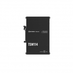 Teltonika | TSW114 | 5 Port Industrial DIN Rail Unmanaged Gigabit Switch, Plug-N-Play - TT.TSW114
