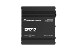 Teltonika | TSW212 | 10 Port Industrial Managed Layer 2 Switch with 8 Port Gigabit and 2 SFP slots, Layer3 Features ** PSU not included ** - TT.TSW212