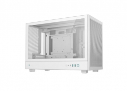 DeepCool CH260 WH M-ATX Case, Extremely Portable Size，Abundant Airflow Ventilation，Mesh and glass panels，Support up to 360mm liquid cooling，Direct ins R-CH260-WHNGM0-G-1