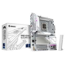 Gigabyte M/B B860 A ELITE WF7 ICE 1.0, Intel ® B860, 4 x DDR5 up to 256 GB, 2x HDMI, 3 x PCI Express x16, 3 x M.2, 4 x SATA, 6 x USB 3.2 B860 A ELITE WF7 ICE 1.0