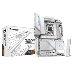 Gigabyte X870E AORUS PRO ICE AMD AM5 ATX Motherboard 4x DDR5~256GB,3x PCIe x16, 4x M.2, 4x SATA 6,7x USB 3.2, 2x USB2.0, 2x USB-C, X870E AORUS PRO ICE