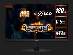 AOC 27' 180hz 1ms VA, FHD 1080 Adaptive Sync, 300 cd/m2, HDMI 2.0, DP 1.4, Line in & Earphone x 1, VESA 100mm, Flicker FREE Low Blue, Gaming Monitor