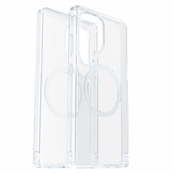 OtterBox Symmetry Clear Magnets Samsung Galaxy S25 5G (6.2") Case Clear - (77-97403), DROP+ 3X Military Standard, Raised Edges, 7 Years Warranty 77-97403