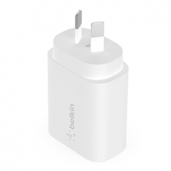 Belkin Boost Charge USB-C PD 3.0 PPS Wall Charger 25W - White (WCA004auWH), Compact and Travel-Ready,A Smarter, Faster Charger, 2 Years Warranty WCA004auWH