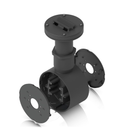 Ubiquiti Camera Dual Mount,Black,Tamper-resistant,Back-to-back,2 Bullet/Dome/Turret,Sup Surface/Pole/Pendant Instal,1 1/2" NPS Thread Conduit UACC-Camera-DM-B