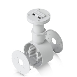 Ubiquiti Camera Dual Mount,White,Tamper-resistant,Back-to-back,2 Bullet/Dome/Turret,Sup Surface/Pole/Pendant Instal,1 1/2" NPS Thread Conduit UACC-Camera-DM-W
