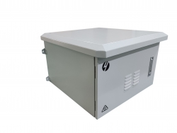 4cabling 6RU 600mm Wide x 600mm Deep OUTDOOR VENTILATED Wall Mount Cabinet | IP45 Standard IEC 60529:2013 | Grey - 002.015.0666.V