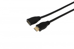4cabling 3m Premium High Speed HDMI® Extension Cable M-F | Supports 4K@60Hz as specified in HDMI 2.0 - 022.008.0023