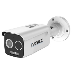 IVSEC THERMAL BULLET IP CAMERA , 5MP, 3.2MM FIXED LENS, 25FPS, BI-SPECTRUM, ADV DET - IVNC630ADX