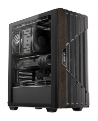 OKINOS Cypress 5 Oak Wood ATX, Type-C ,4 x 120mm 3Pin Non-PWM CaseFans Preinstalled ,Tempered Glass Side Panel,BlackMid-Tower Computer Case CAO-C5ARIR