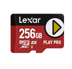 Lexar PLAY PRO microSDXC™ Express Card 256GB, microSDXC, high performance, microSD Express, up to 900MB/s read and 600MB/s write LMSXPS0256G-BNNNG