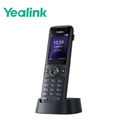 Yealink AX83H Handheld Wi-Fi IP Phone, Wi-Fi 6, Bluetooth, HD Audio, Smart Noise Cancellation, QuickCharge, Vibration, 3.5mm Headset Jack, Belt Clip, AX83H