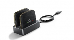 Yealink CPW65-PKG, 2x CPW65 Wireless Microphones, WDD60 Dect Dongle, 1.8m USB cable, 5V/2A Power Adapter, Charger Cradle, for use with MTR Solutions CPW65 Package