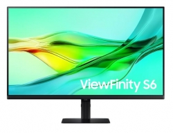 Samsung 32" ViewFinity S60UD QHD 2560x1440 16:9 1000R 5ms IPS DP HDMI Headphone USB-C Ethernet LAN HAS Tilt Swivel Pivot VESA Built-in KVM Switch LS32D604UAEXXY