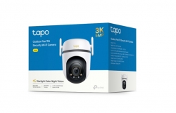 TP-Link TC43 Outdoor Pan/Tilt Security Wi-Fi Camera, 3K 5MP Live View, Starlight Colour Night Vision, 360° All-Round Protection Tapo TC43