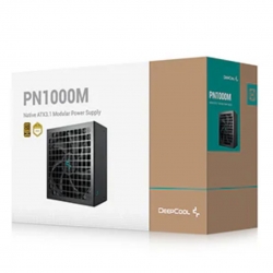 DeepCool PN1000M Black Power Supply Unit, 135mm Fan, Japanese Bulk Capacitor, Active PFC + Half Bridge SRC LLC + DC to DC, ATX12V V3.1 R-PNA00M-FC0B-JGAU