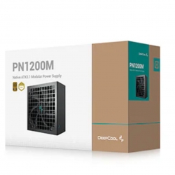 Deepcool PN1200M Black Power Supply Unit, 135mm Fan, Japanese Bulk Capacitor, Active PFC + Half Bridge SRC LLC + DC to DC, ATX12V V3.1 R-PNC00M-FC0B-JGAU