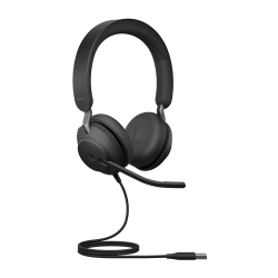 Jabra Evolve2 40 SE Wired USB-A MS Stereo Headset, 360 BusyLight, Noise Isolationg Ear Cushions, 2Yr Warranty, Plug-and-play, 3-Microphone Technology