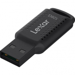 Lexar V400 128GB JumpDrive USB3.0 Flash Drive, up to 100MB/s read, Black,Securely protect files with Lexar DataShield. 256-bit AES encryption for add