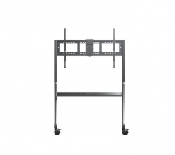 ViewSonic VB-STND-009 Slim Trolley Cart for 55" to 105" Display, Streamlined, height-adjustable design, 360° silent wheels with quick-release brakes VB-STND-009