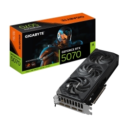 Gigabyte GigabyteGeForce RTX™ 5070 WINDFORCE OC SFF 12G, 2542 MHz, CUDA 6144, 28 Gbps, GDDR7, 192 bit, PCI-E 5.0, PSU 750W, DisplayPort 2.1b *3 HDMI 2.1b *1 GV-N5070WF3OC-12GD