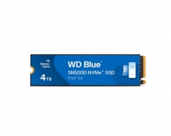 Western Digital WD Blue SN5000 NVMe 4TB SSD 2.5' M.2 2280, 5,500MB/s R 5,000MB/s W, 690K IOPS R / 900K IOPS W, PCIe Gen4 x4, 5-Y Warranty