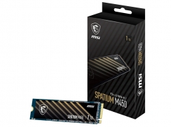 MSI SPATIUM M450 1TB M.2 NVME PCIE GEN4 SSD, 1TB, M.2, PCIe Gen4, SEQUENTIAL READ up to 3600 MB/S, SEQUENTIAL WRITE 3000 MB/S, 5 Year Warranty