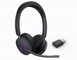 Yealink WH68 Dual Teams Hybrid DECT & Bluetooth Hybrid Wireless Technology, 4-Mic Hybrid ANC, 4-Mic Noise Cancellation, All-Day-Wearing Comfort WDD60