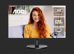 AOC 23.8' 1920 1080 FHD. 120Hz. 1ms. 4ms. Anti-Blue Light, USB-C (DP Alt, 65W) 1, HDMI 1.4 1.2Wx2 Speakers. IPS Monitor