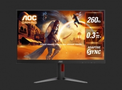AOC 27' 260Hz 2560 1440 (QHD) 0.3ms Fast IPS HDMI2.0 1 DisplayPort1.4 1 Adaptive Sync DisplayHDR 400 Gaming Monitor