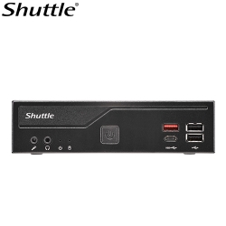 Shuttle DH810 Slim Mini PC 1.3L chassis - Intel Core Ultra 200 serie ,2 x DDR5 SODIMM slots,48GB, 2xLAN (1G & 2.5G), 2xRS232, HDMI, 2xDP, 120W, Vesa