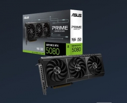 ASUS nVidia GeForce PRIME-RTX-5080 16GB GDDR7 1801 TOPs 30 Gbps Digital Max Resolution 7680 x 4320