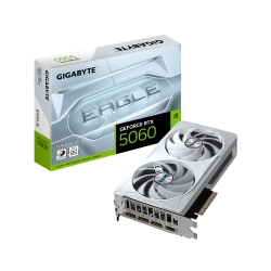 Gigabyte GeForce RTX 5060 EAGLE OC ICE 8G, 2550 MHz, CUDA 3840, 28 Gbps, GDDR7, 128 bit, PCI-E 5.0, PSU 450W, DisplayPort 2.1b *3 HDMI 2.1b x1
