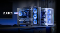 Antec C5 Curve ARGB ATX mATX, Dual Chamber, 4x Perfromance PWM ARGB fans, 4mm TG, USB Type-C 3.2 Gen 2 x 1, Mid Tower White Case C5 Curve ARGB White