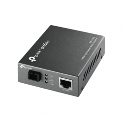 TP-Link MC112CS Media Converter SC WDM Monomodo Simplex 10/100Mbps RJ45 to 100M single-mode SC fiber Tx:1310nm Rx:1550nm up to 20km (LS)